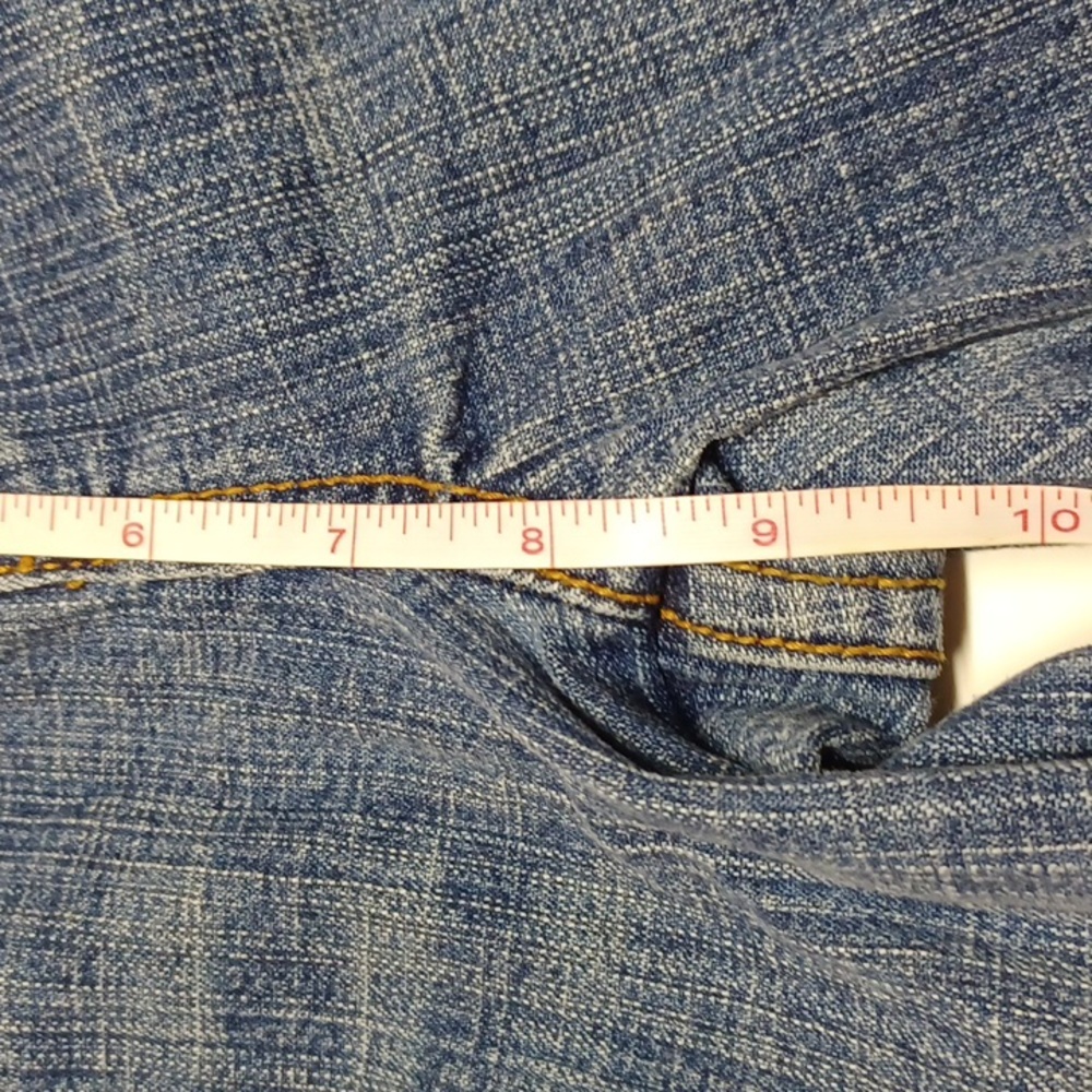 SO flare juniors size 11 Average jeans top yellow stitches boot cut - Picture 6 of 10